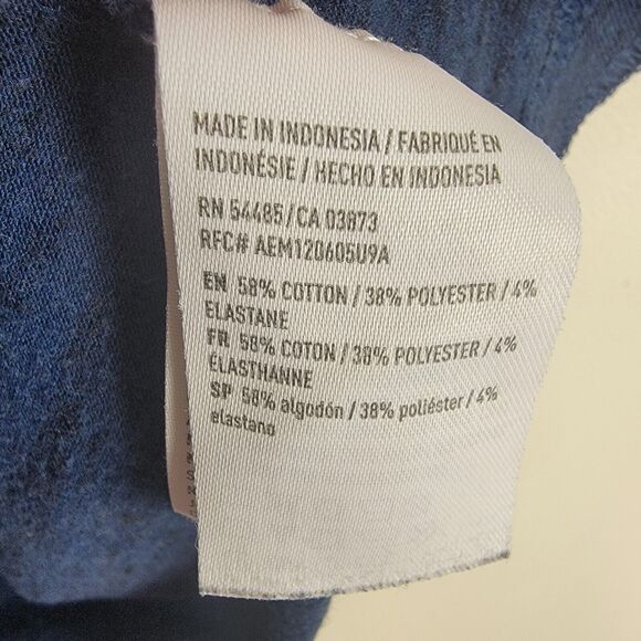 American Eagle Men's Medium Bundle of 2 Short Sleeve T Shirts Blue Gray - Picture 5 of 11